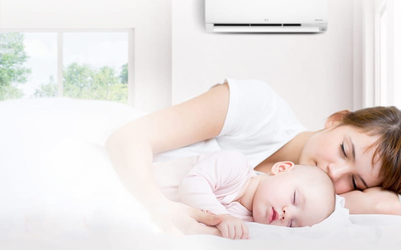 nhiệt độ m&aacute;y lạnh cho trẻ sơ sinh