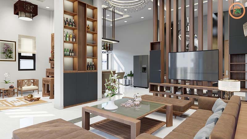 cải tạo nội thất nh&agrave; ống cũ 