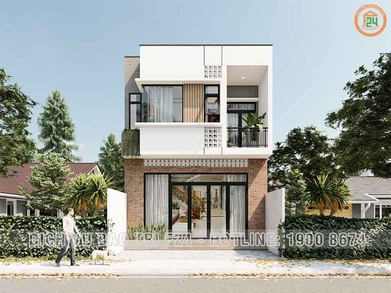 Thiết kế nh&agrave; phố 1 trệt 1 lầu m&aacute;i bằng được ưa chuộng v&agrave; x&acirc;y dựng nhiều ở c&aacute;c th&agrave;nh phố hiện nay