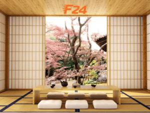 Thiết nội thất phòng khách kiểu Nhật 7