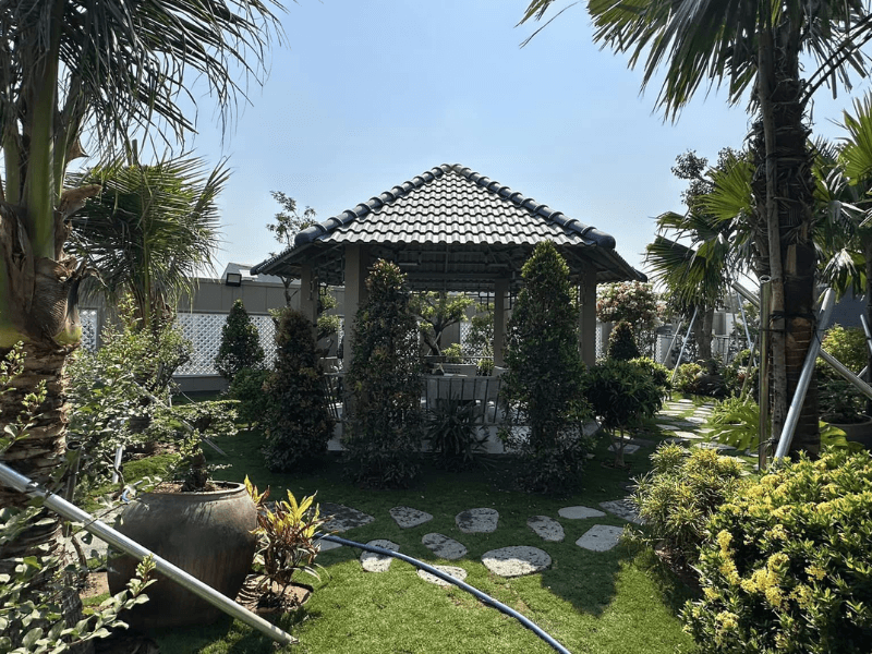 Mẫu biệt thự nh&agrave; vườn 1 tầng đơn giản