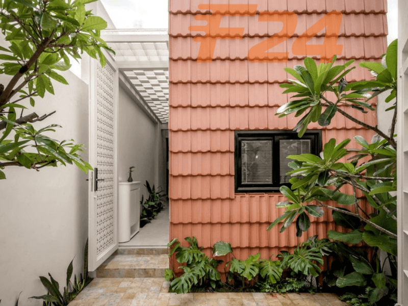 thiet ke nha vuon 1 tang 2 phong ngu