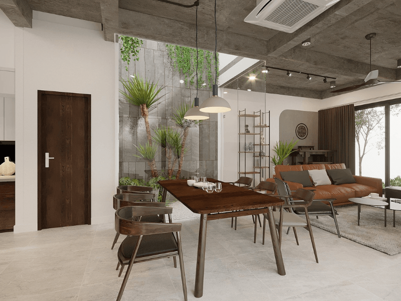 thiet ke nha vuon 1 tang hien dai 2