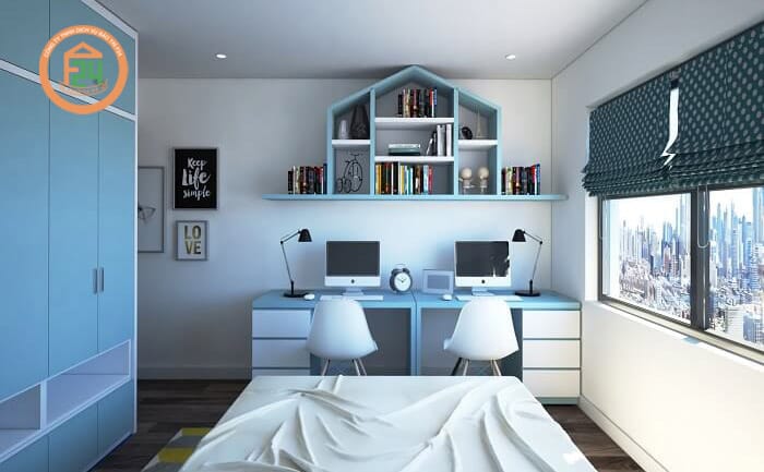TOP mẫu thiết kế nội thất chung cư 2 ph&ograve;ng ngủ đẹp, tối ưu nhất