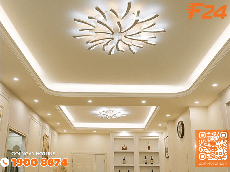 Đ&egrave;n LED ốp trần