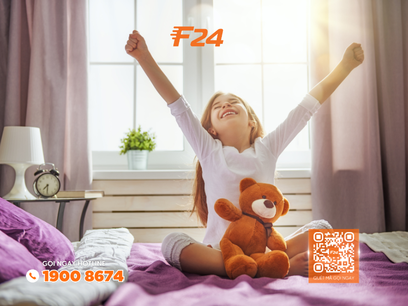 Mẫu phòng ngủ trẻ em có cửa sổ đón nắng Phòng ngủ trẻ em có cửa sổ đón nắng
