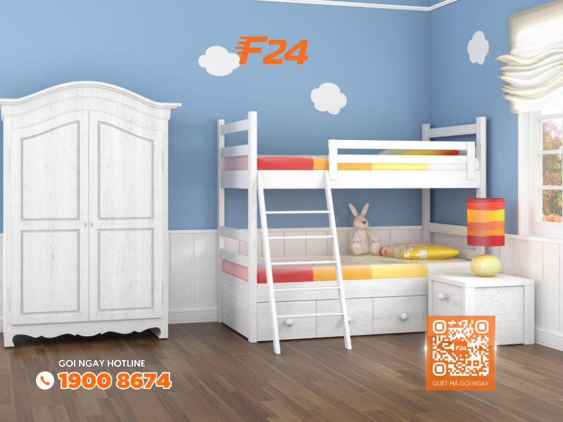 Top 5 mẫu nội thất phòng ngủ trẻ em đẹp mê ly 9 noi that phong ngu tre em 9