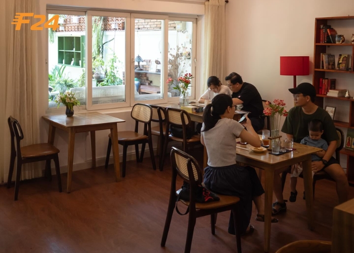 thiết kế nội thất qu&aacute;n cafe