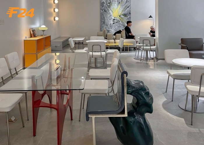 Thiết kế nội thất qu&aacute;n cafe theo phong c&aacute;ch tối giản 