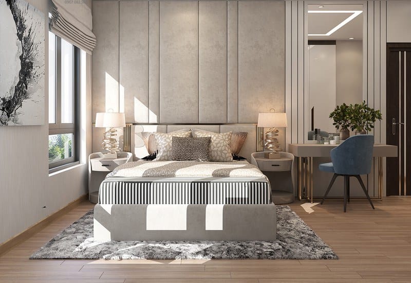 &yacute; tưởng thiết kế ph&ograve;ng ngủ chung cư