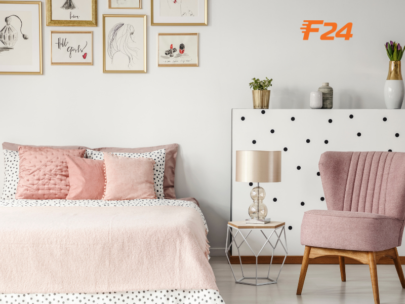 Cùng màu pastel tạo không gian nội thất chung cư 2 phòng ngủ 4 noi that 14