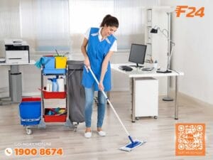 Dịch Vụ Vệ Sinh Văn Phòng Theo Giờ Tại TPHCM - F24