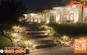 den chieu sang san vuon f24 8