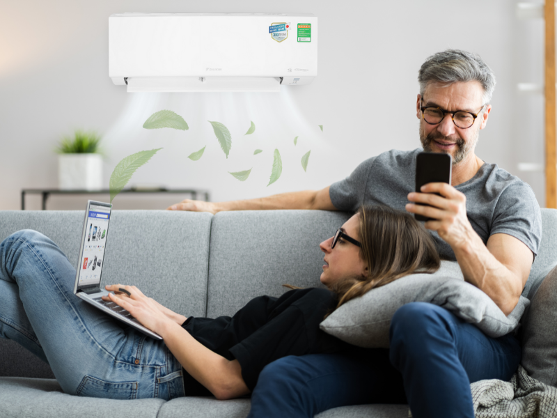Chưa biết máy lạnh nào tiết kiệm điện thì tham khảo ngay 2 Máy Lạnh Daikin Inverter 1 Hp ATKF25YVMVARKF25YVMV