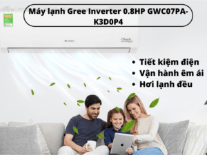 Máy lạnh Gree Inverter 0.8HP GWC07PA-K3D0P4