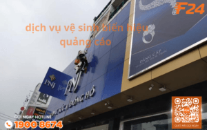 Dịch vụ vệ sinh biển hiệu quảng cáo uy tín