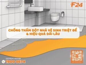 Dịch vụ chống thấm dột nhà vệ sinh hiệu quả - F24