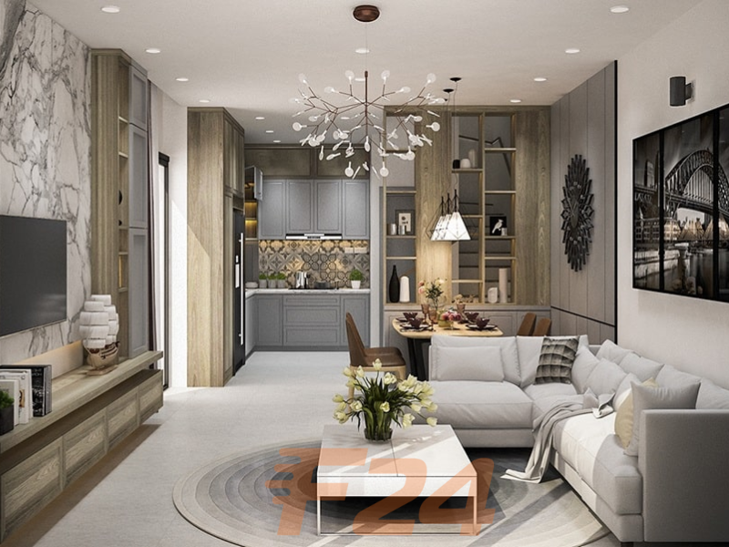 Thiết kế nội thất chung cư người mệnh Kim