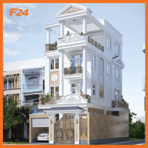 Thiet Ke Nha Pho Co Dien Sang Trong Bao Tri F24