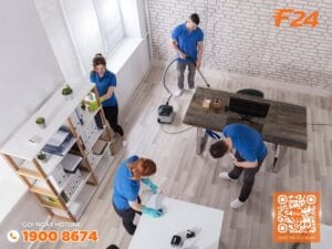 Dịch vụ vệ sinh văn phòng định kỳ - F24