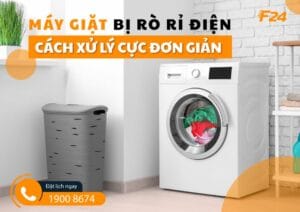 máy giặt bị rò rỉ điện