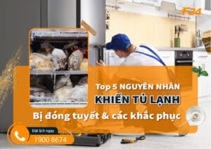 nguyên nhân khiến tủ lạnh bị đông tuyết