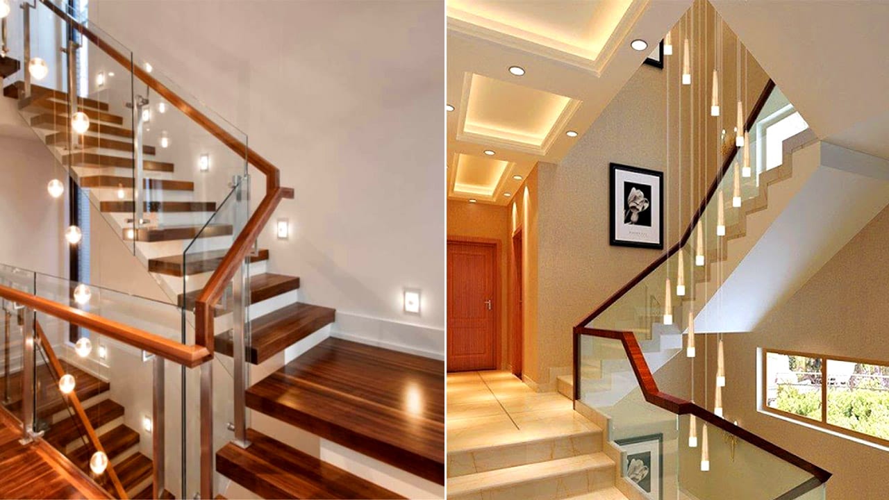 MẪU ĐÈN LED CẦU THANG THÔNG MINH. 3 den trang tri cau thang