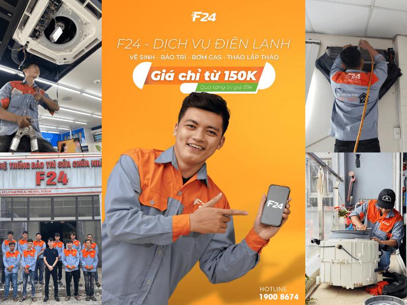 Dịch vụ F24 sửa m&aacute;y lạnh