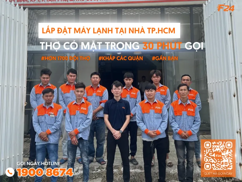 đội ngũ thợ th&aacute;o lắp v&agrave; di dời m&aacute;y lạnh