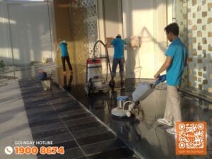 Đánh bóng đá hoa cương