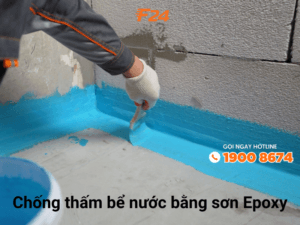 Chống thấm bể nước bằng sơn Epoxy