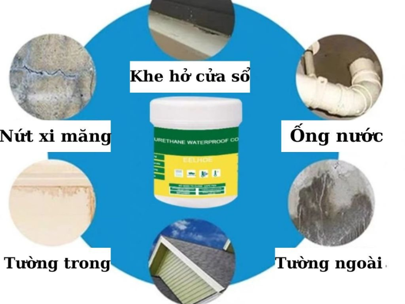 Keo chống thấm trong suốt nhật bản Taiko - bịt kín mọi khe nứt 2 Keo chong tham trong suot Taiko
