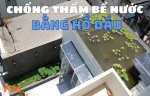 chống thấm bể nước bằng hồ dầu
