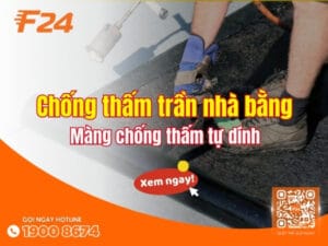 Chống thấm trần nhà bằng màng chống thấm tự dính - chi tiết