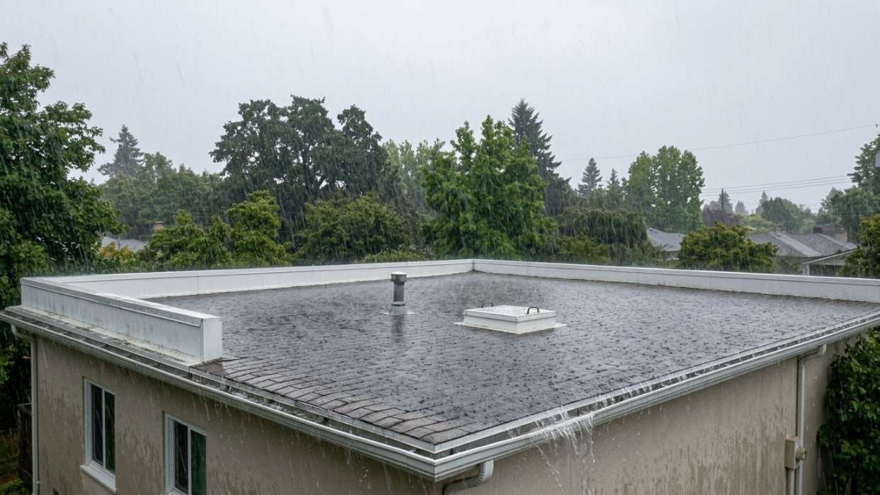 Sân thượng là bề mặt trực tiếp đón nhận các thay đổi thời tiết Vi Sao San Thuong De Bi Tham Nuoc