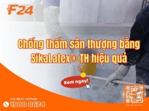 Chống thấm sân thượng bằng SikaLatex® TH hiệu quả - Quy trình chi tiết