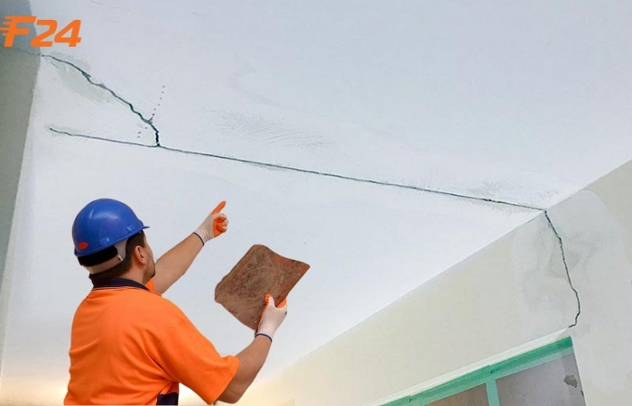 Chống thấm trần nhà khi bị nứt bằng vật liệu Sika Chống thấm trần nhà khi bị nứt