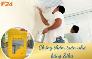 chống thấm trần nhà bằng Sika