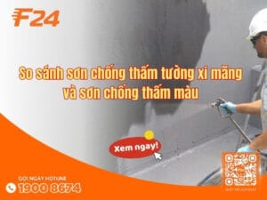 So sánh sơn chống thấm tường xi măng và sơn chống thấm màu