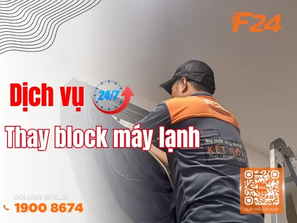 Thay block m&aacute;y lạnh [Gi&aacute; 1tr5] - C&oacute; mặt sau 30 ph&uacute;t