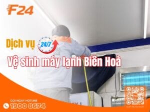 Vệ sinh máy lạnh Biên Hoà [Giá chỉ 100K] - 30 phút thợ có mặt