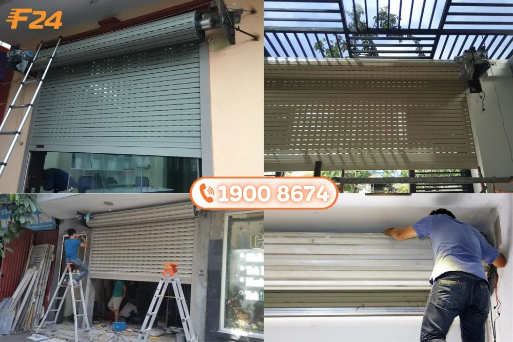 Quy tr&igrave;nh sửa cửa cuốn quận 2 của đội thợ F24