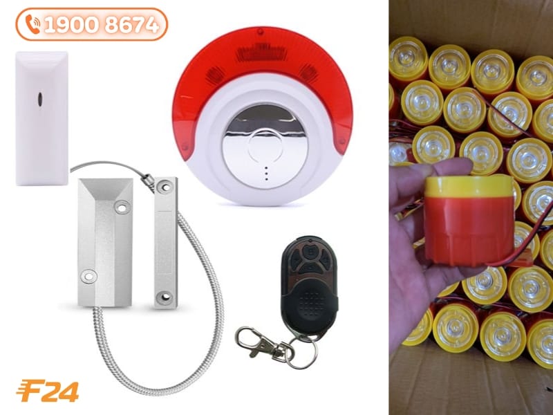 thiết bị chống trộm cửa cuốn gắn cửa