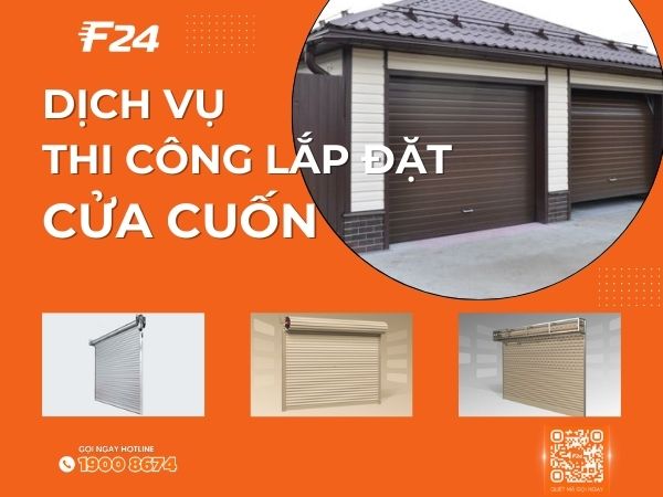 thi c&ocirc;ng lắp đặt cửa cuốn trọn g&oacute;i