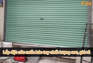 Cửa cuốn kéo tay