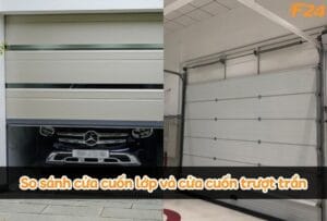 So sánh cửa cuốn lớp và cửa cuốn trượt trần 