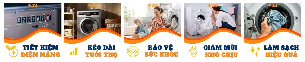 Dịch vụ vệ sinh máy giặt 7 lợi ích của vệ sinh máy giặt