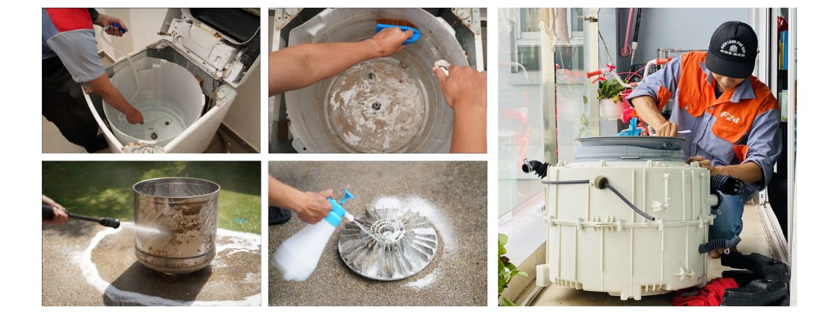 Dịch vụ vệ sinh máy giặt 9 thợ vệ sinh máy giặt giá rẻ