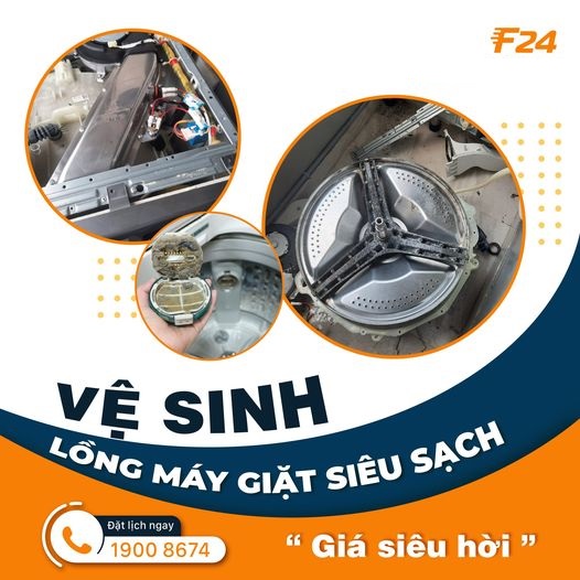 Dịch vụ vệ sinh máy giặt 8 vệ sinh lồng máy giặt