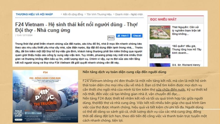 hệ sinh th&aacute;i thợ v&agrave; người d&ugrave;ng